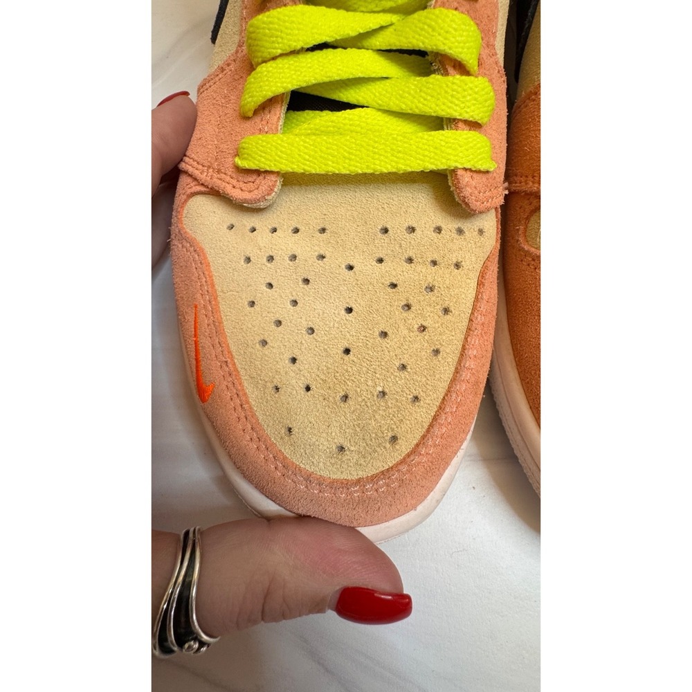 Nike Air Jordan 1 High Switch Black/Light Peach/Peach/Volt – Men's Size 8.5/W 10 - Picture 9 of 11